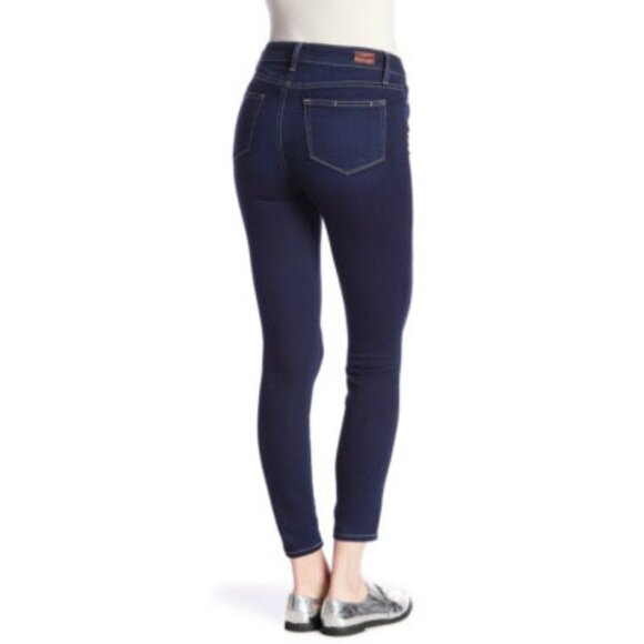 PAIGE Hoxton Ankle Jeans in Dark Blue - Picture 1 of 6